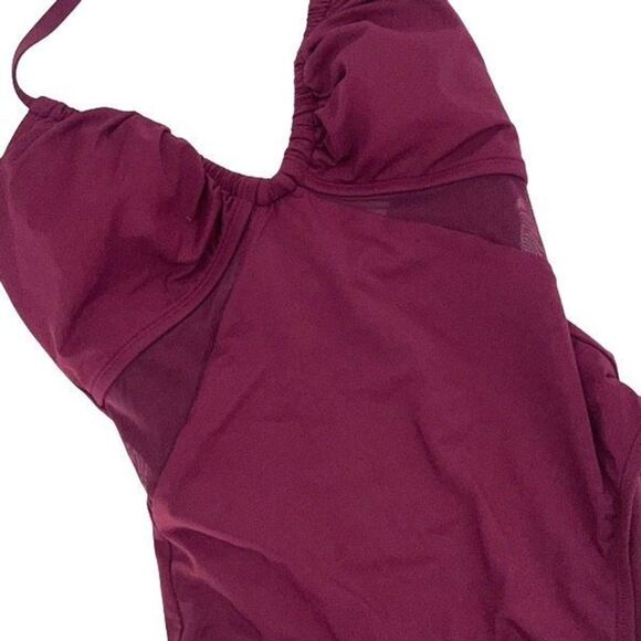 Bleu Rod Beattie Womens Don't Mesh With Me Halter Swimsuit Pomegranate Size 4‎ - Picture 4 of 10
